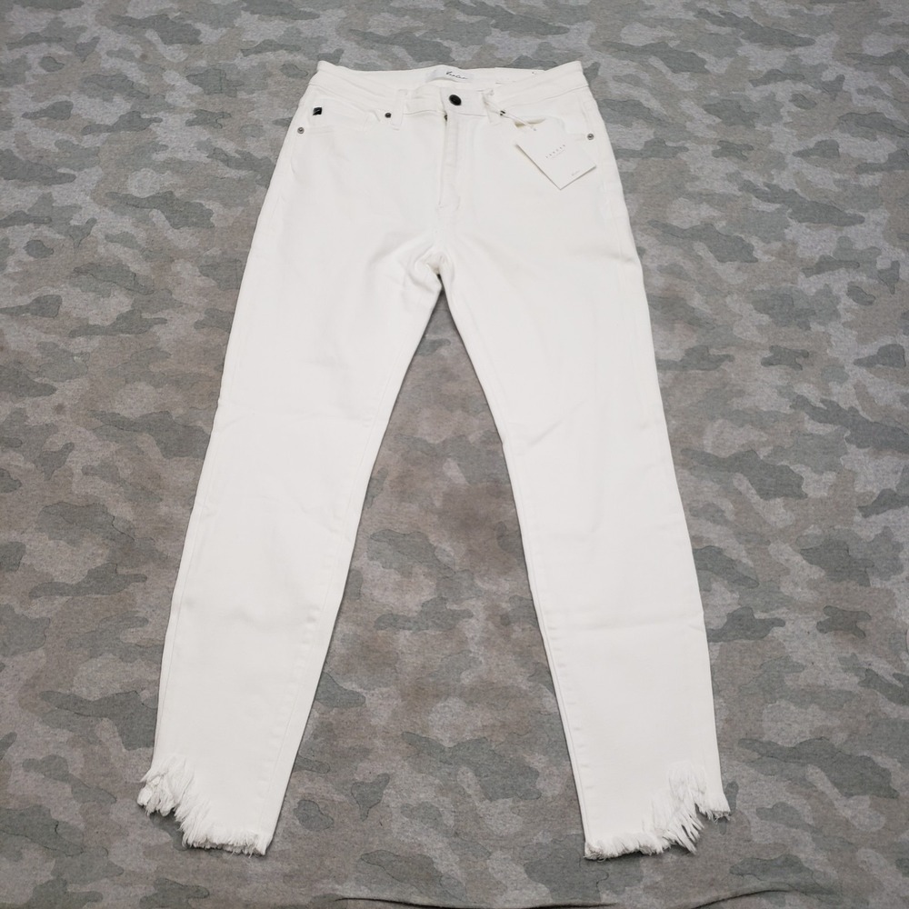 Kancan Jeans Womens 9/28 White Pockets Denim Light Wash NWT Skinny